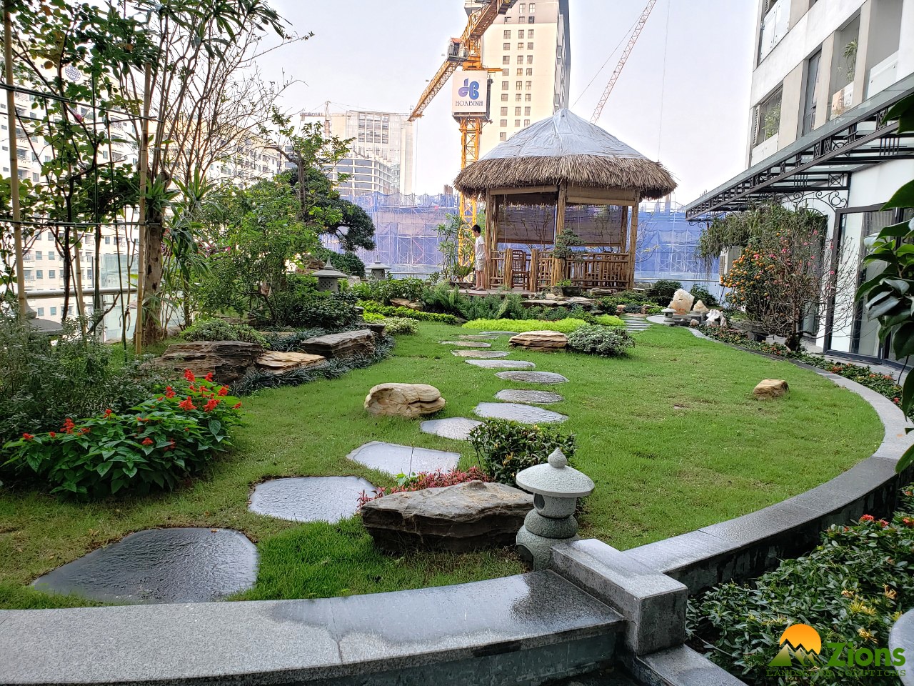 Thiết kế thi công vườn mái khu đô thị Thanh Xuân